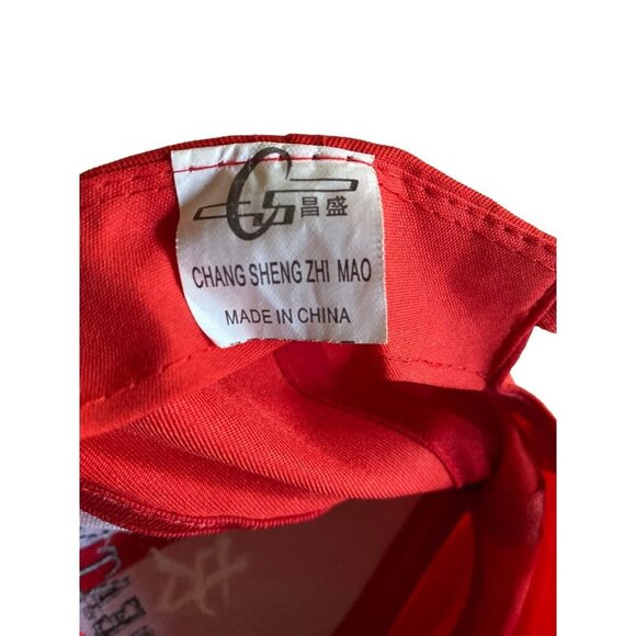 Red Great Wall China Souvenir Hat Cap Adjustable - Picture 2 of 5